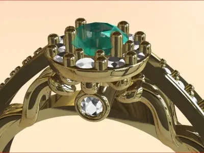 graduation set ring 3D print model