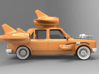 Fiat 128 turbo 3D model