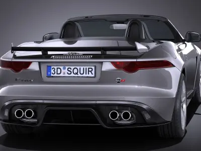 Jaguar F-Type SVR Cabrio 2017 3D model