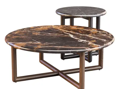 GlobeWest Camille - Coffee and Side Table 3D model