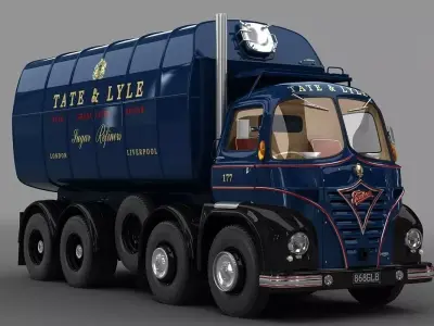 Foden S21 Sugar Truck 1962 3D model