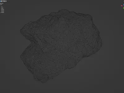 MicroFractured Quartz 1 - 8K Textures - 6 Mesh Resolutions Low-poly 3D model