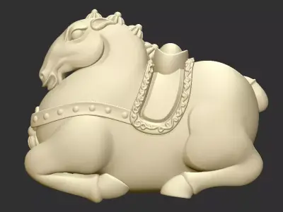 horse statue of 3D print model