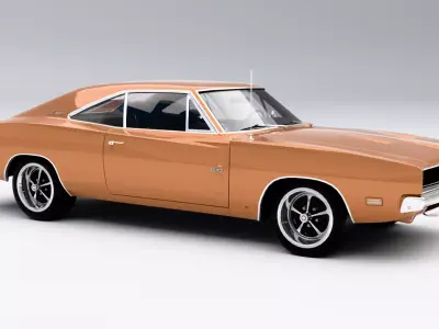 Dodge Charger RT 1969 Low-poly 3D model get