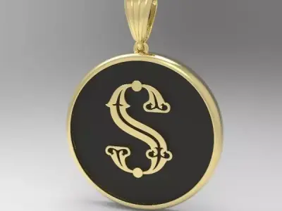 Decorative Letter T 3D print model