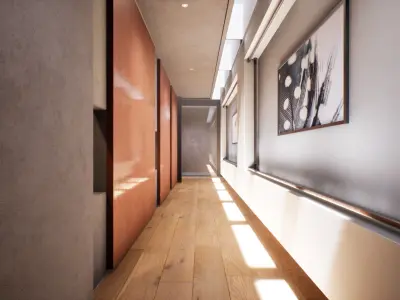 Twilight Courtyard Gallery Place 3D model