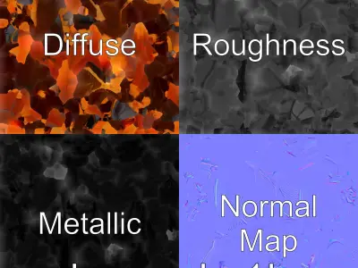 Desert Cockroach 3D Model with Detailed Exoskeleton Low-poly 3D model