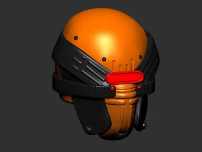 helmet high poly sculpt 3d printable  3D model 61