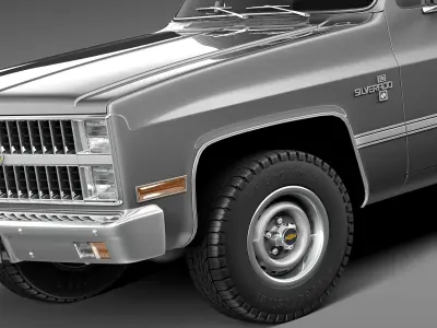 Chevrolet Silverado c10 1981-1987 3D model