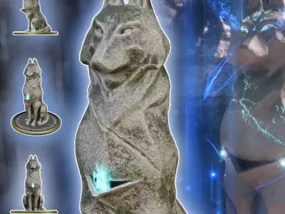 Fantasy Statue of Fen Harel Solas Dragon Age Veilguard 3D print model