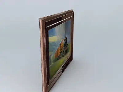 Painting RED ROSE Free 3D model