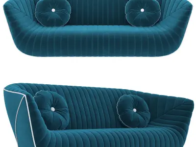Nautil sofa 3d model Low-poly 3D model