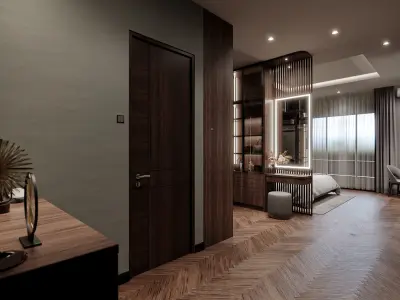 Bedroom Interior Blender - Fbx - Obj 3D model