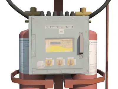 Tube Pressure Low-poly 3D model