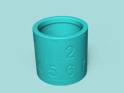 Calendar Vase - Spinning - Plant Pot - Home Decor 3D print model