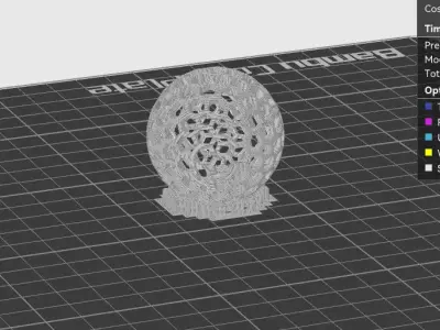 AIRLESS TABLE TENNIS BALL - PING PONG - STL - 3MF WITH SUPPORT 3D print model