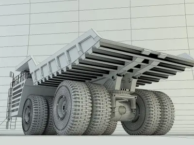 Belaz 75710 Dump Truck model 3D model