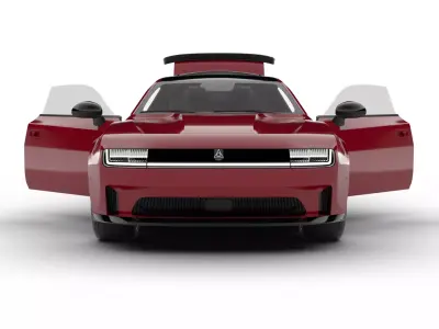 Dodge Charger Daytona R T 2025 HQ 3d model 3D model