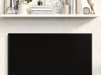 modern tv wall 22 3D model