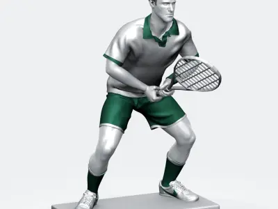Novak Djokovic 3D Printable 2 3D print model