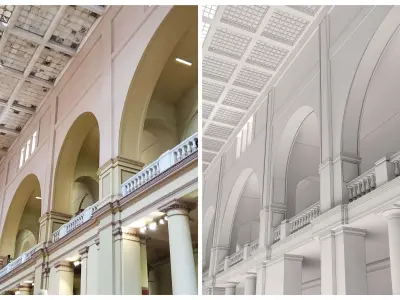 interior egyptian museum 3d model 3D model