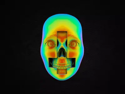 Halloween Mask Wall Decoration 3D print model