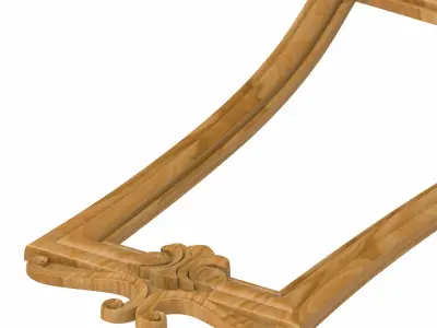 Carved picture frame STL 3D model