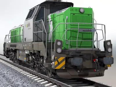Vossloh Locomotive Low-poly 3D model