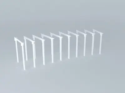 way 2 set of poles Free 3D model