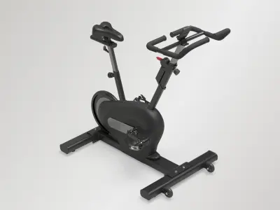 Exercise Spin Bike Low-poly 3D model