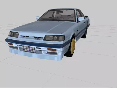 nissan skyline r31 3d mod Low-poly 3D model