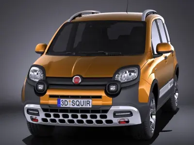 Fiat Panda Cross Country 2014 VRAY 3D model
