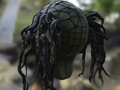 Undead Skull Warrior mask 3D model