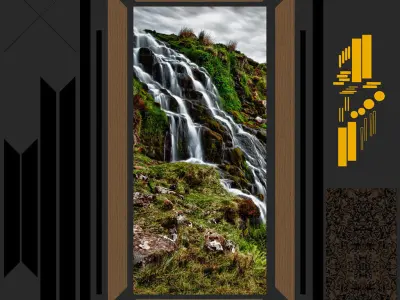 A collection of Frames - Set II Low-poly 3D model