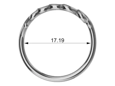 custom name ring 3D print model