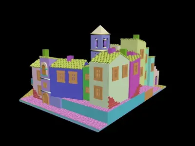 Medieval House 41 3D print model 3D model