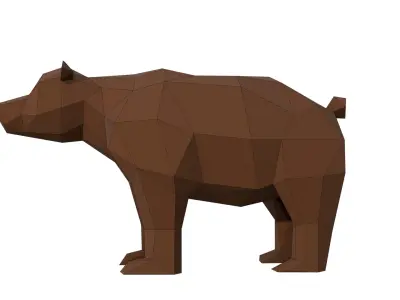 Low Poly Bear Low-poly 3D model purchase