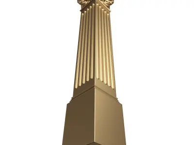 Column Capital 0702 Low-poly 3D model