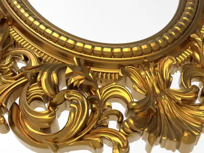 Carved Picture Frame 3D model