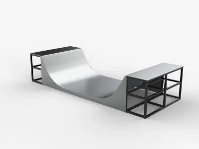  Huge Skate Pipe 3D model