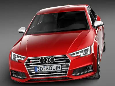 Audi S4 sedan 2017 3D model
