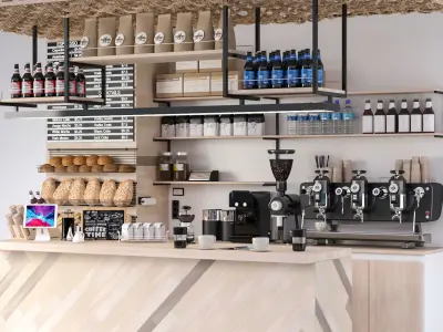 Coffee Kiosk 10 3D model