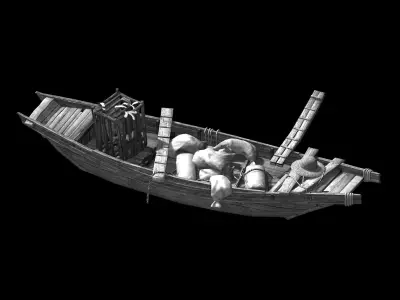 Game Journey to the West - Cargo Ship 01 3D model