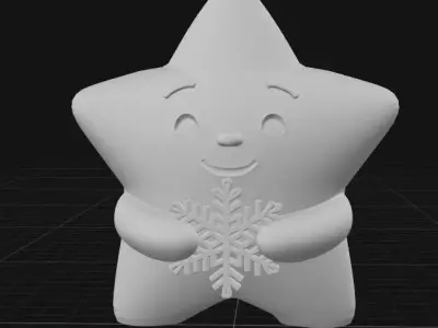 Christmas star 3D print model