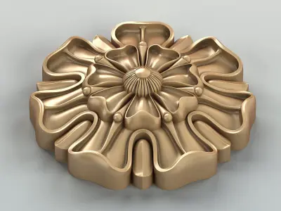 Round rosette 021 3D model