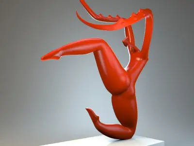 Sculpture Dance mantis 3D model