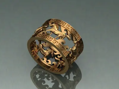 Ring Horse 3D print model