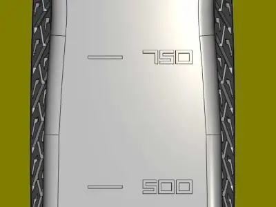 Plastic canister for engine oil A and AK 1L 3D print model