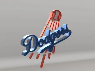 MLB Los Angeles Dodgers V1 Team Logo  3D model