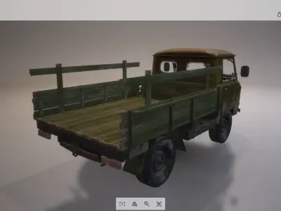 Vehicle - Truck 09 Low-poly 3D model
